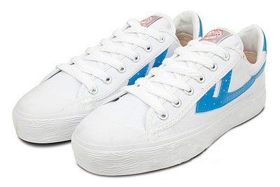 全新 回力 白×藍 休閒配色 綁帶平底鞋 經典籃球鞋 運動鞋