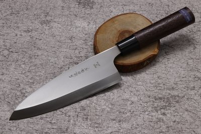 💖左近白梅作💖【鉬釩鋼 左手出刃 18cm(不含鞘)】 日本刃物 廚房刀具 八煌刃物