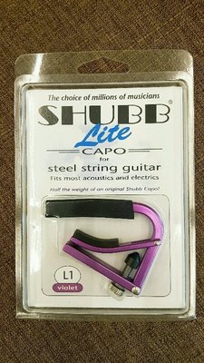 【老羊樂器店】 SHUBB L1 移調夾 紫色