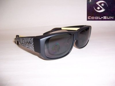 光寶眼鏡城(台南)cool sun外蓋式偏光太陽眼鏡(抗眩反光)*您原鏡框不用拿下再戴上此款8305/G1