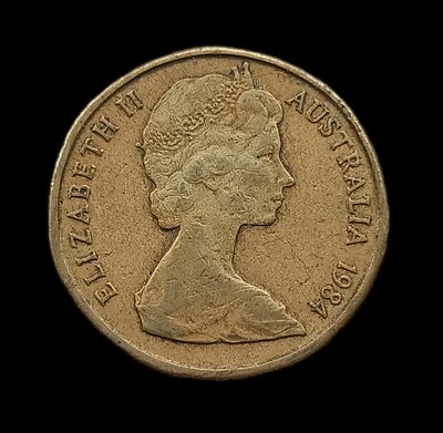 澳大利亞    1984年  伊莉沙白ニ世   1元    銅幣    2677