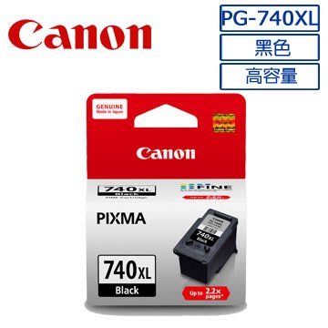 高雄-佳安資訊(含稅)CANON PG-740XL/740XL 原廠黑色高量墨水匣 適用MG3670