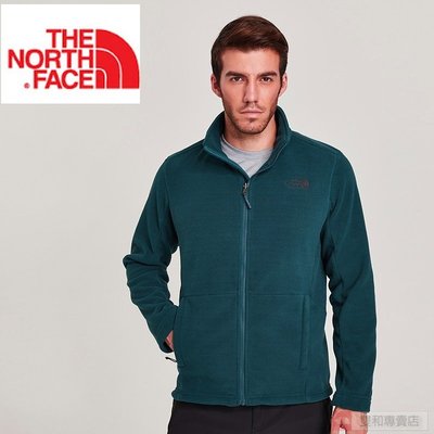 -滿3000免運-[雙和專賣店]The North Face 男 保暖刷毛外套/CTT7/可套接/藍黑色