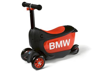 【樂駒】BMW 原廠 生活 精品 兒童 孩童 Kids Scooter 滑板車 學步車 兩用 學習 黑色 橘色