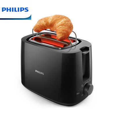 【大王家電館】【現貨熱賣↗】PHILIPS HD2582 / HD-2582 飛利浦電子式智慧型厚片烤麵包機 黑色