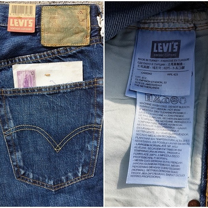 西方不敗全新美國版Levi's LVC 501XX 1947年Jacob 47501 仿舊洗色