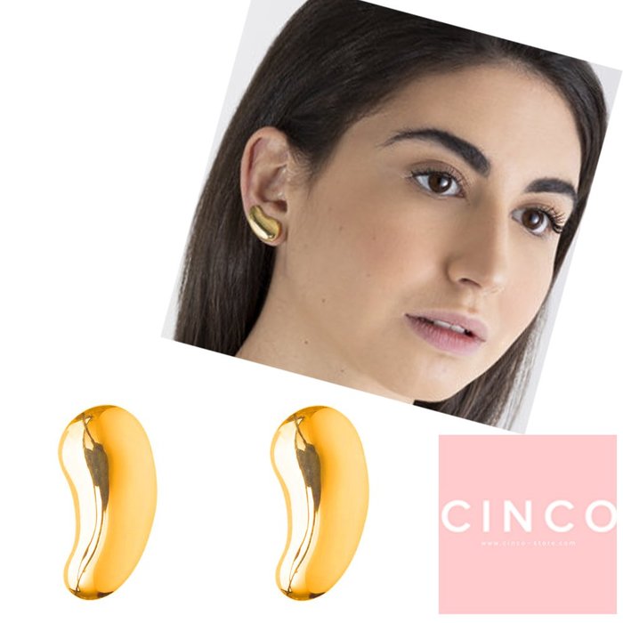 葡萄牙精品 CINCO 台北ShopSmart直營店 Monique Earrings 24K金豆豆耳環