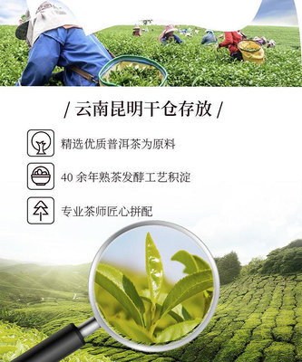 中茶雲南普洱茶葉 7581普洱茶磚經典熟茶磚 2021年