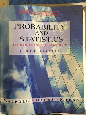 原文書 機率論 統計學 Probability & Statistic 教科書