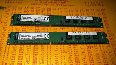 1600金士頓 雙8G=16g (二手良品)桌機記憶體DDR3雙面16顆粒 kvr16n11/8 2元起標