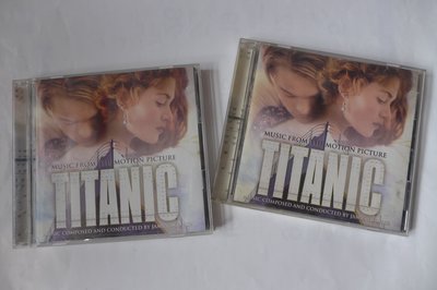 買一送一，日本版Titanic鐵達尼號原聲帶，James Horner Celine Dion席琳狄翁(葛萊美獎)
