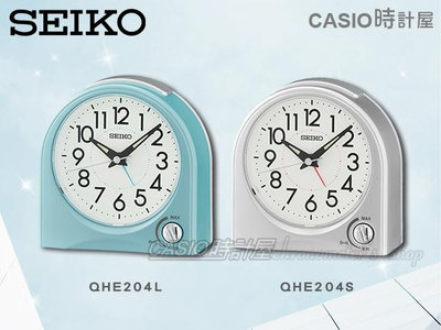 SEIKO 精工鬧鐘 時計屋 QHE204S QHE204L 漸強式鬧鈴 控制音量旋鈕 貪睡 QHE204