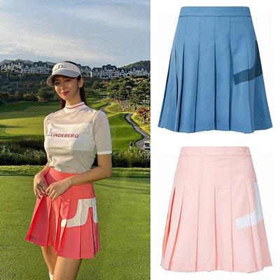 高爾夫夏季網球女士短裙高腰彈力速干透氣防走光戶外運動百褶