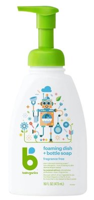 【雷恩的美國小舖】美國Babyganics 奶瓶洗碗清潔劑 無香16oz(473ml)