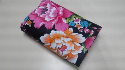 花布被套+床包+枕套組 傳統印花布 純棉被單/雙人/被套/客家花布/卡通花布
