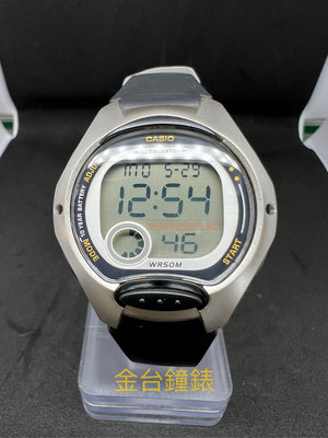 【金台鐘錶】CASIO 卡西歐 10年電力電池 (兒童錶 中性錶) 大型的螢幕 (銀框) LW-200-1A