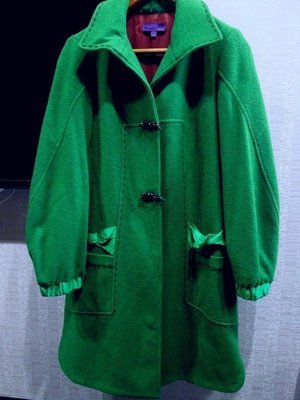 設計師六藝 Donna Hsu寶石珠飾80％羊毛夏姿溫慶珠ROBYN ECCO款大衣式外套7號