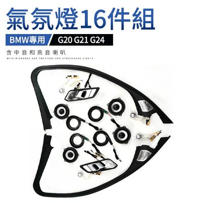 Bmw g20 g21 g24 氣氛燈16件組 含中音和高音喇叭【禾笙影音館】