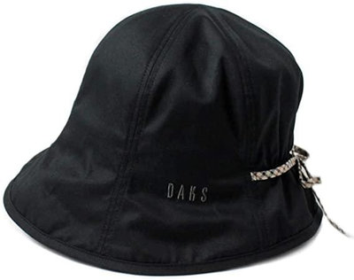 DAKS【日本代購】女款帽子 防紫外線 棉質 日本製 黑色 - D7218