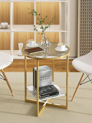 網紅巖板 茶幾 桌客廳 家用 輕奢 現代 玻璃 小戶型 圓