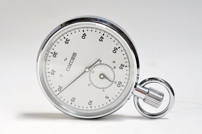 《寶萊精品》SEIKO 精工銀白大型石英計時器 (二)