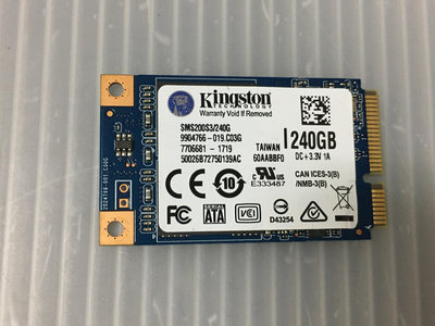 電腦雜貨店→MSATA 240G SSD 固態硬碟 拆機良品 金士頓 SMS200S3/240G 240G $699