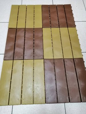 木紋組合地板一片35元 排水墊 止滑墊 塑膠地墊 防滑板 寵物墊 DIY 地板 組裝方便 陽台造景 台灣製