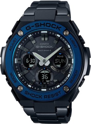 日本正版 CASIO 卡西歐 G-Shock GST-W110BD-1A2JF 手錶 男錶 電波錶 太陽能充電 日本代購