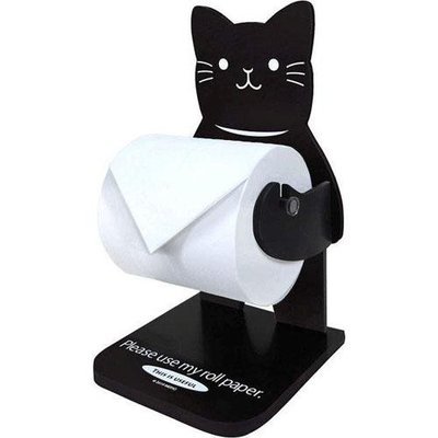 【東京速購】日本代購 貓咪 桌上型 捲筒衛生紙架 衛生紙架