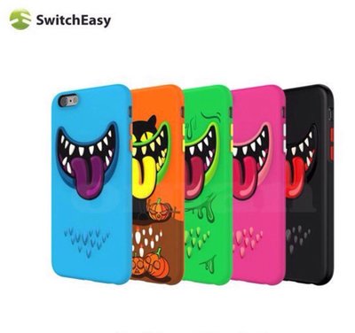 泳 SwitchEasy iPhone 6 Plus Monsters笑臉怪獸保護殼 3D立體手機殼 全包邊