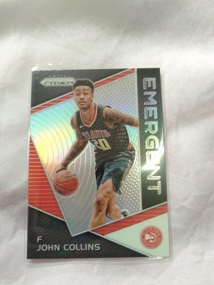 John Collins Prizm RC Rookie Emergent Silver Holo Refractor HAWKS