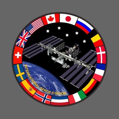 國際空間站合作夥伴 ISS 貼紙 尺寸88mm