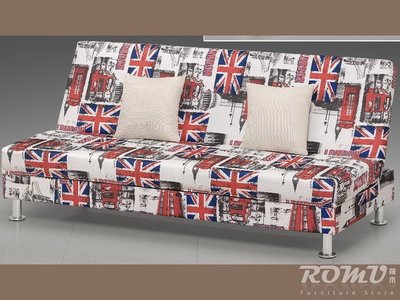 【DH】商品編號Q1004商品名稱英國國旗造型雙人沙發床。細膩優質精品。主要地區免運費