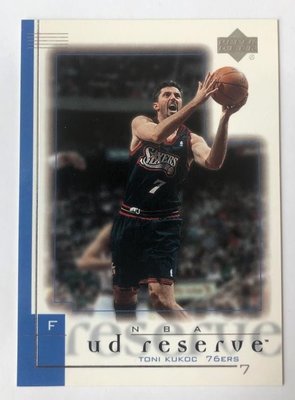 [NBA]2001Upper Deck UD Reserve NBA Toni Kukoc 球員卡