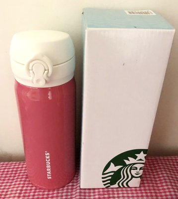 [Starbucks] 星巴克保溫瓶粉色350ml---收藏出清