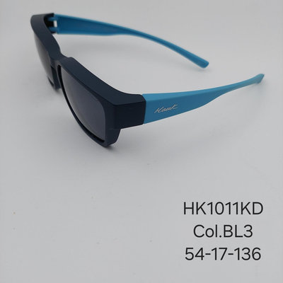 [青泉墨鏡] Hawk 偏光 外掛式 兒童 套鏡 墨鏡 太陽眼鏡 HK1011KD Col.BL3