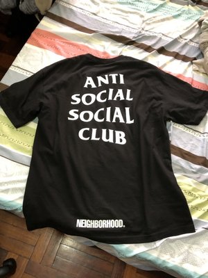 現貨 黑 Anti Social Social Club ASSC X Neighborhood NBHD