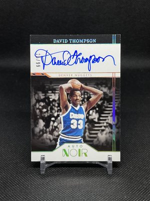 【NBA】限量99張黑國寶～喬神偶像初代飛人David Thompson-21_noir黑國寶銀亮卡面簽～帥