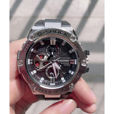 CASIO 卡西歐 G-SHOCK 黑色 運動手錶 GST-B100-1A