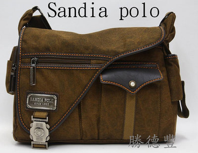 勝德豐 Sandia polo 帆布 斜背包/側背包/平板電腦包/工具袋 /生意包/肩背包#12259