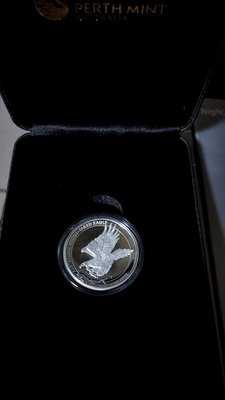 2015 澳大利亞楔尾鷹 高浮雕精鑄銀幣