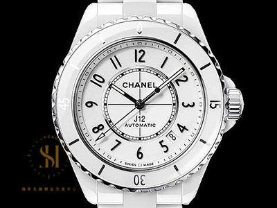 【鴻昇名錶】CHANEL 香奈兒 J12 H5700 白色高科技精密陶瓷 白色面盤 專利不鏽鋼蝴蝶扣 AG392