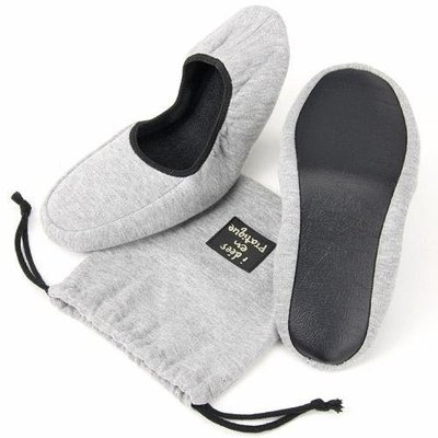 ◎LY愛雅日貨◎ 日本代購 日本製 可摺疊室內拖鞋 素面灰色
