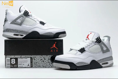 【New Fashion】Air Jordan 4 Retro White Cement 840606-192