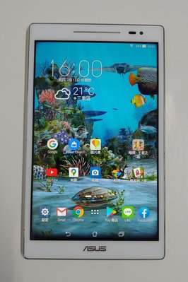 ASUS Zenpad  P022白色 8吋平板 支援4G網路 電話卡二手 外觀九成新 使用功能正常 記憶體 2GB/16GB