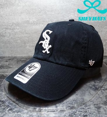 [SREY帽屋]預購＊47 Brand CLEAN UP MLB 芝加哥白襪 經典LOGO 美國限定購入 棒球帽 老帽