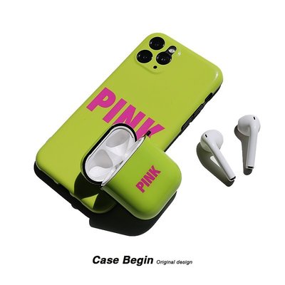 PINK適用于AirPods1/2/3代耳機套蘋果保護殼Pro全包軟殼 促銷