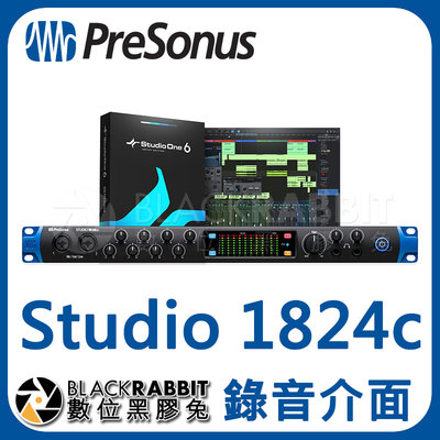 數位黑膠兔【 PreSonus Studio 1824c 錄音介面 】錄音室 podcast USB 錄音 播客 DJ