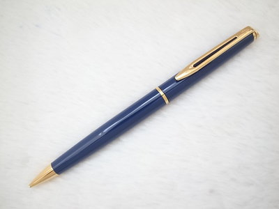 A913 waterman 法國製 藍漆寯雅高級自動鉛筆0.5mm(全金屬)(8成新)(旋轉式)
