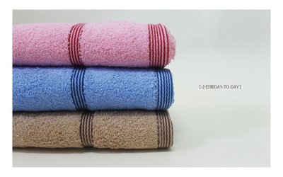 【運動毛巾】橫條紋緞帶運動毛巾/1入~小日常 DAY-TO-DAY